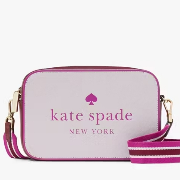 ✨️💜 Kate Spade Oh Snap Colorblock Mini Camera Bag lilac moon ✨️💜